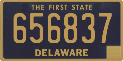 DE license plate 656837