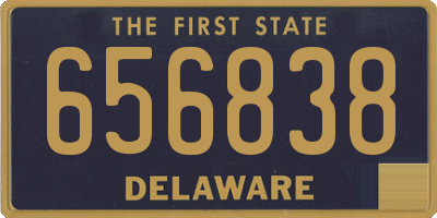 DE license plate 656838