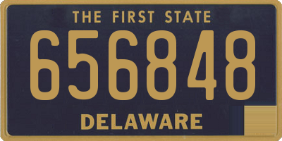 DE license plate 656848