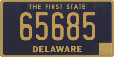 DE license plate 65685