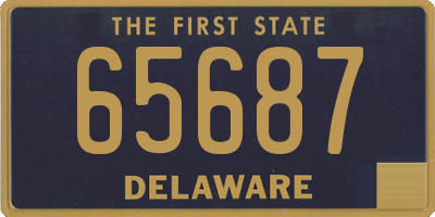 DE license plate 65687