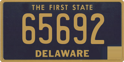 DE license plate 65692