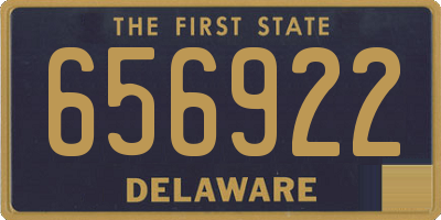 DE license plate 656922