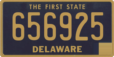 DE license plate 656925