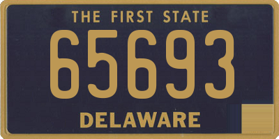 DE license plate 65693