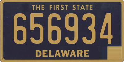 DE license plate 656934