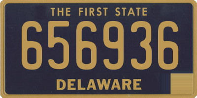 DE license plate 656936