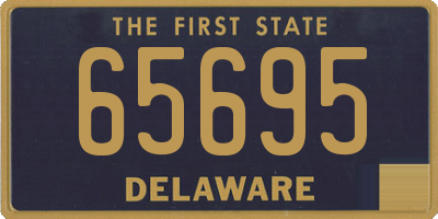 DE license plate 65695