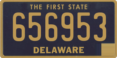 DE license plate 656953