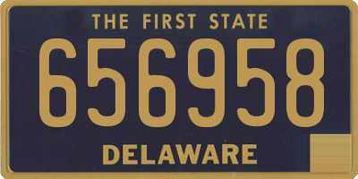 DE license plate 656958