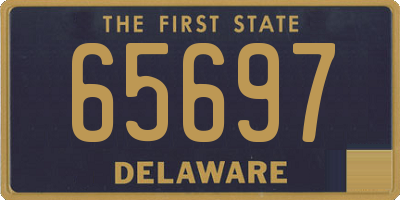 DE license plate 65697