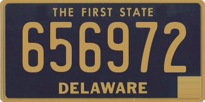 DE license plate 656972
