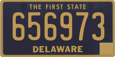 DE license plate 656973