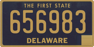 DE license plate 656983