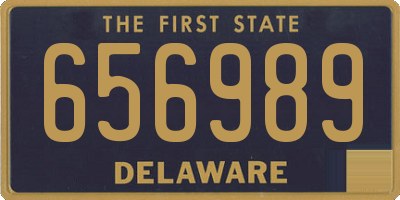 DE license plate 656989
