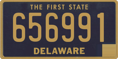 DE license plate 656991