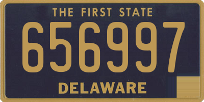 DE license plate 656997