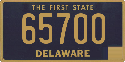 DE license plate 65700
