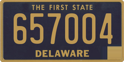 DE license plate 657004
