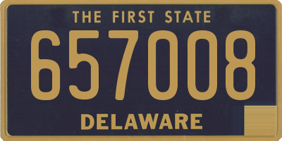 DE license plate 657008
