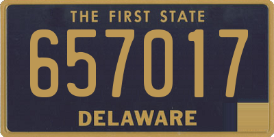 DE license plate 657017