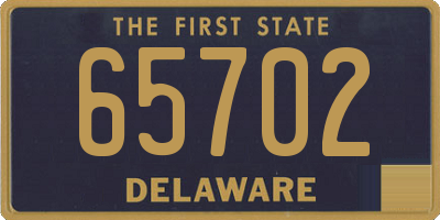 DE license plate 65702