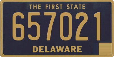 DE license plate 657021