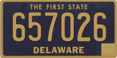 DE license plate 657026
