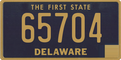 DE license plate 65704