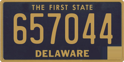 DE license plate 657044