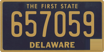 DE license plate 657059