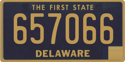 DE license plate 657066