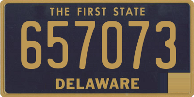 DE license plate 657073