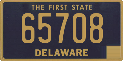 DE license plate 65708