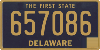 DE license plate 657086