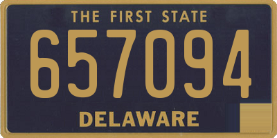 DE license plate 657094