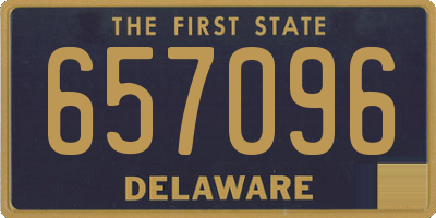 DE license plate 657096