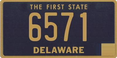 DE license plate 6571