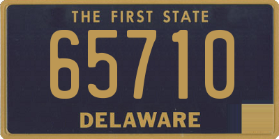 DE license plate 65710