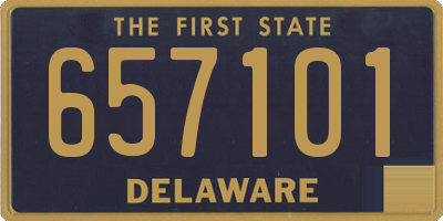 DE license plate 657101