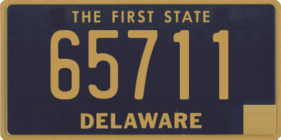 DE license plate 65711