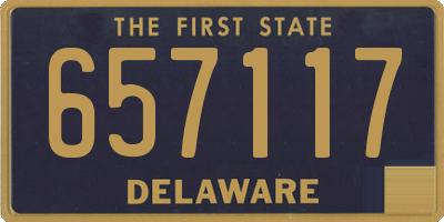 DE license plate 657117