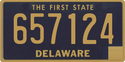 DE license plate 657124