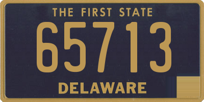 DE license plate 65713