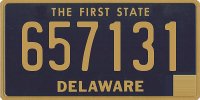 DE license plate 657131