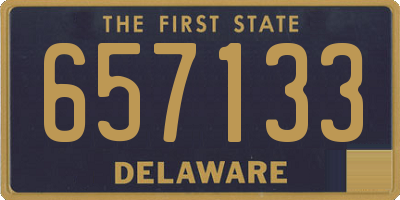 DE license plate 657133