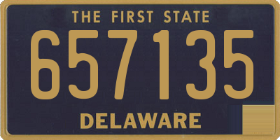 DE license plate 657135