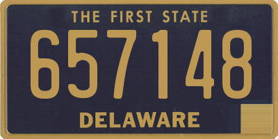 DE license plate 657148