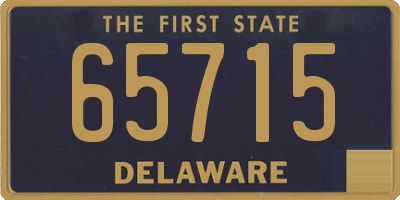 DE license plate 65715