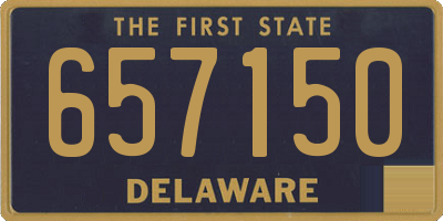 DE license plate 657150